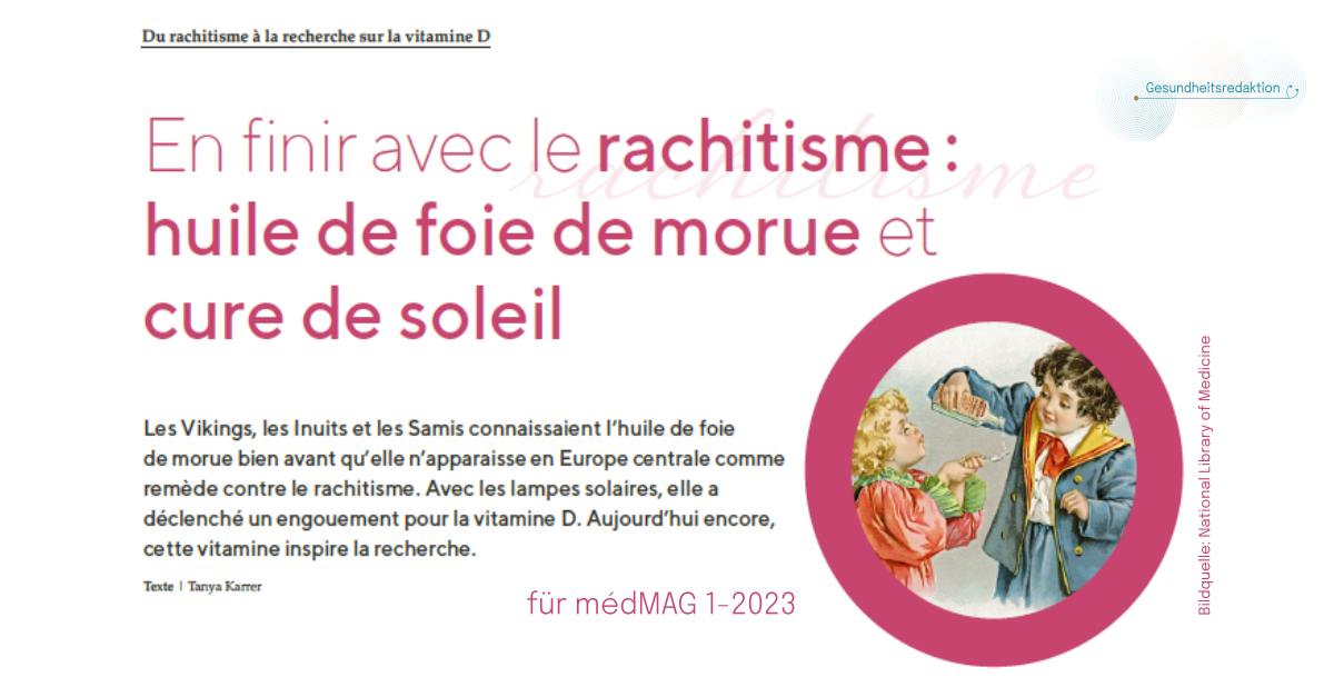 En finir avec le rachitisme : huile de foie de morue et cure de soleil